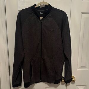 Under Armour Dark Charcoal/Black Full-Zip Performance Jacket